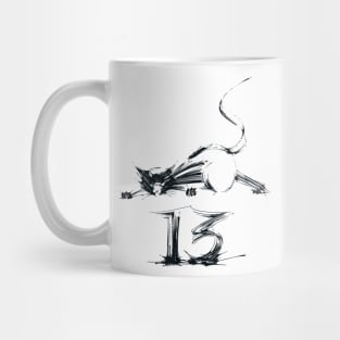 Black Cat Ink Mug